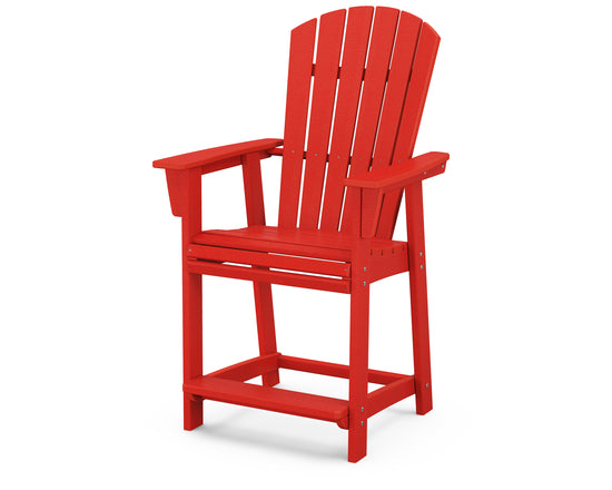 Nautical Curveback Adirondack Counter Chair