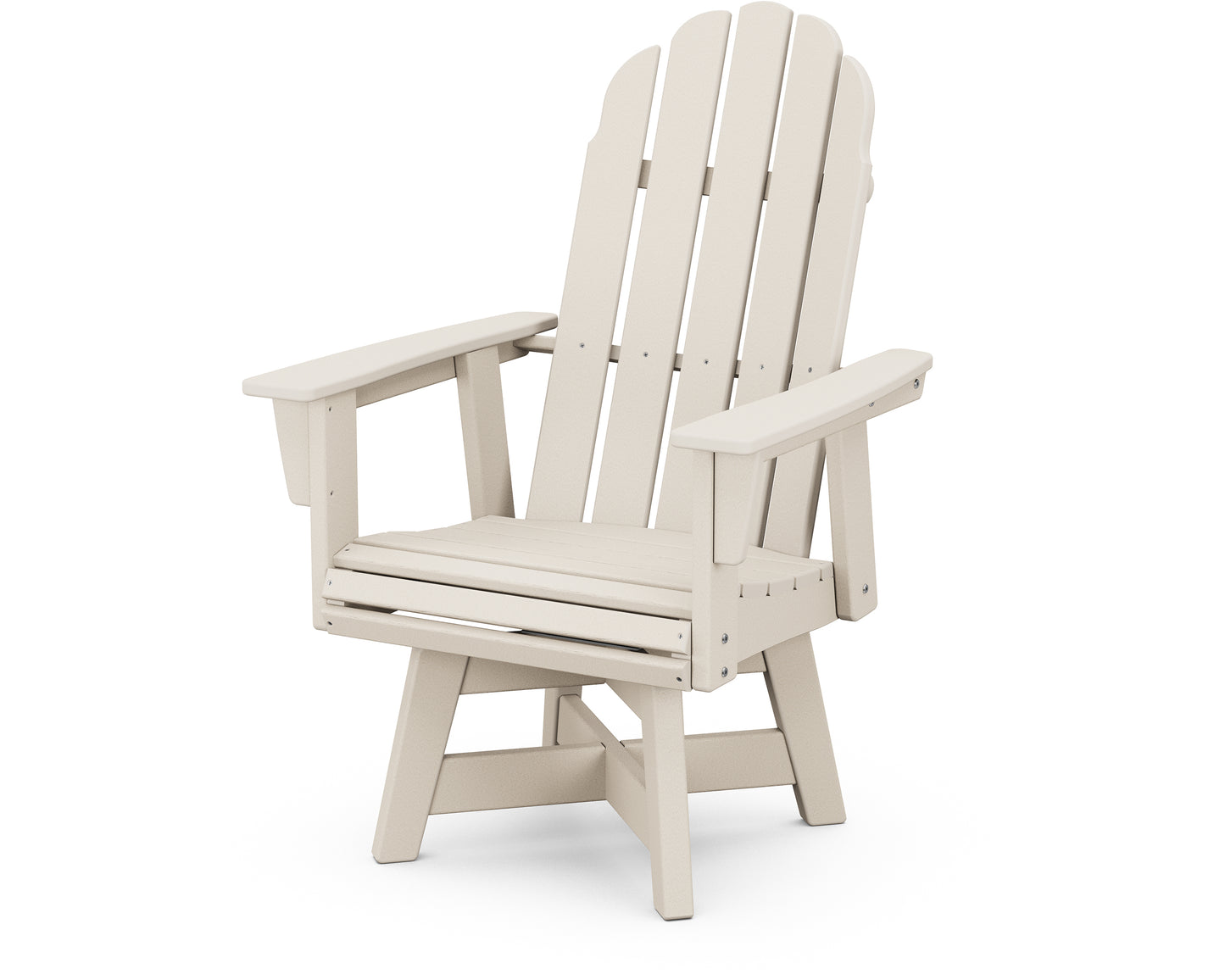 Vineyard Curveback Adirondack Swivel Dining Chair