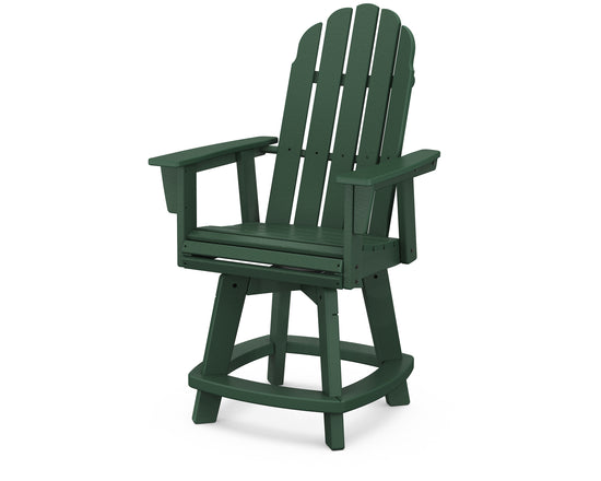 Vineyard Curveback Adirondack Swivel Counter Chair