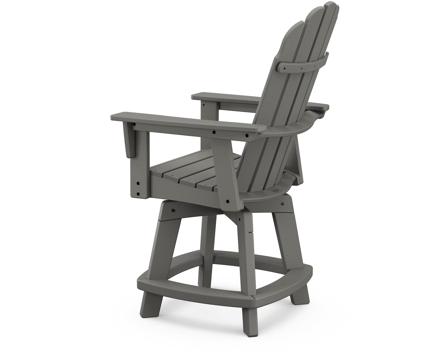 Vineyard Curveback Adirondack Swivel Counter Chair