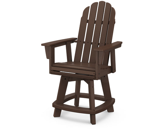 Vineyard Curveback Adirondack Swivel Counter Chair