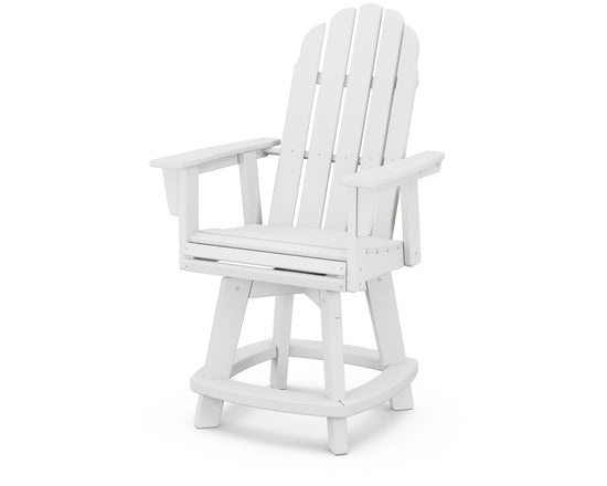 Vineyard Curveback Adirondack Swivel Counter Chair