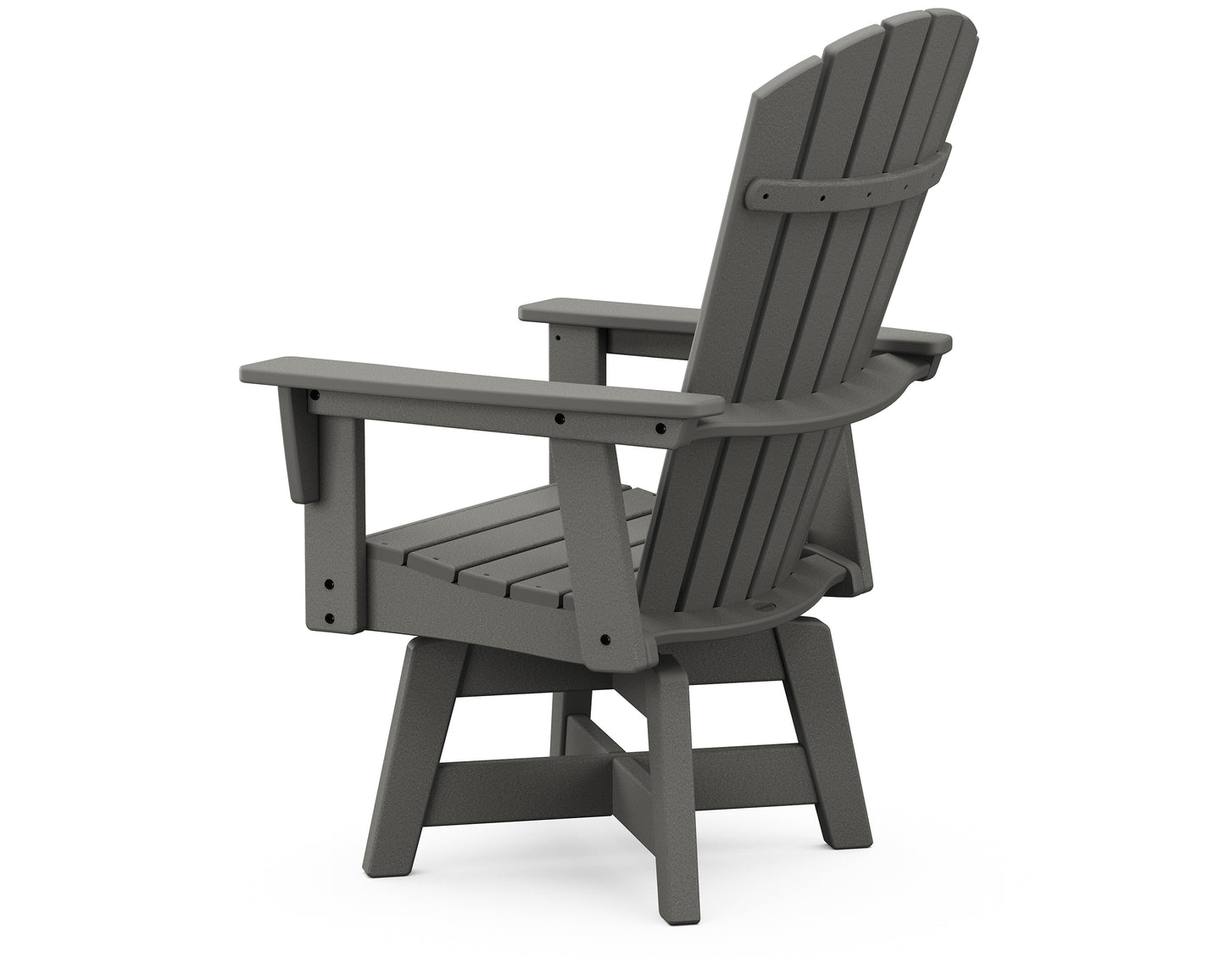 Nautical Curveback Adirondack Swivel Dining Chair