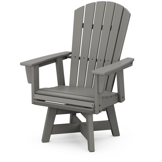 Nautical Curveback Adirondack Swivel Dining Chair