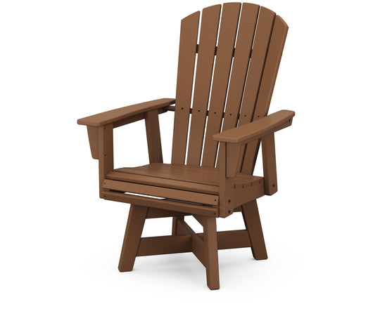 Nautical Curveback Adirondack Swivel Dining Chair