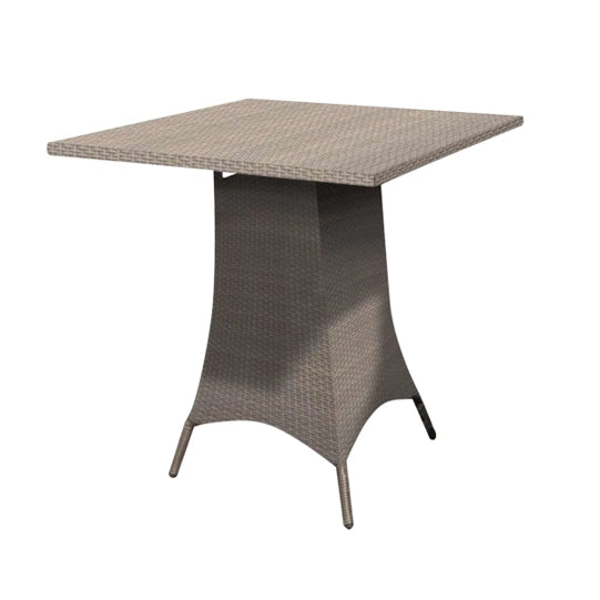 Square wicker bar table