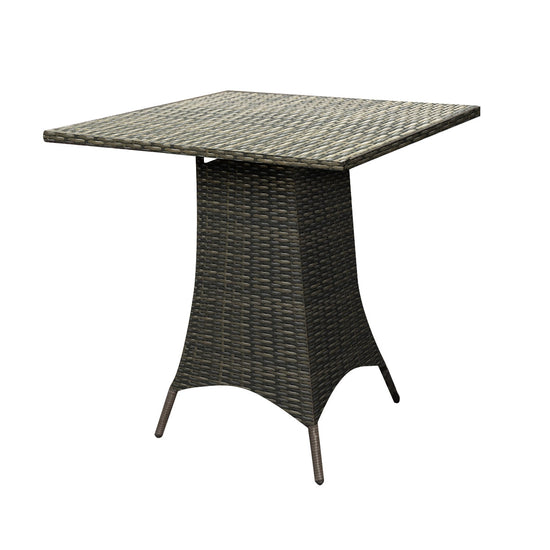 Square wicker counter table