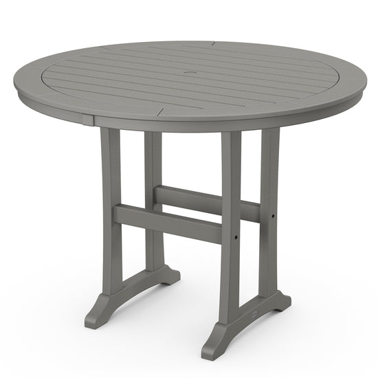 Nautical Trestle 48" Round Counter Table