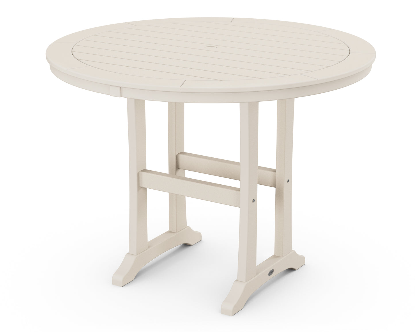 Nautical Trestle 48" Round Counter Table