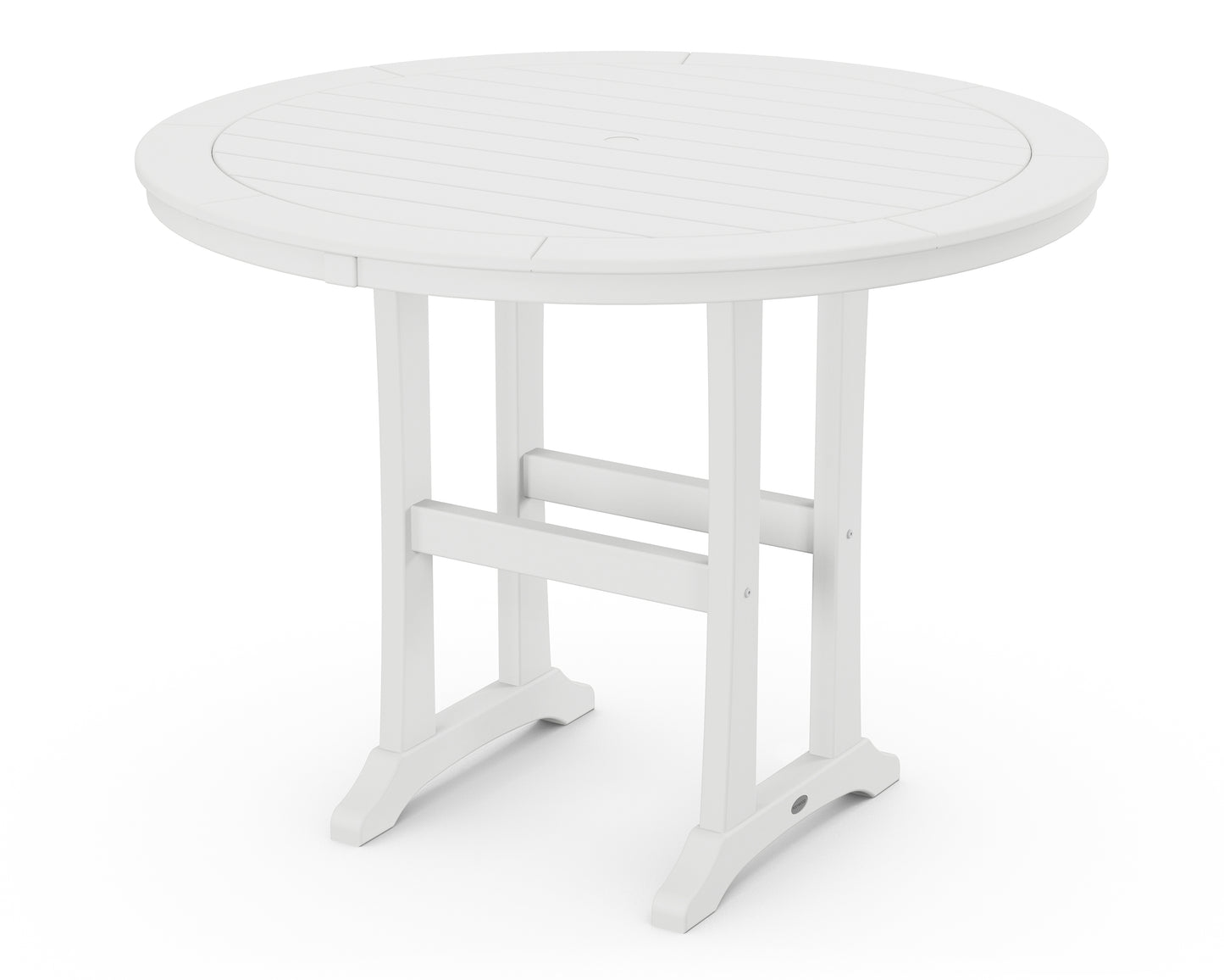 Nautical Trestle 48" Round Counter Table