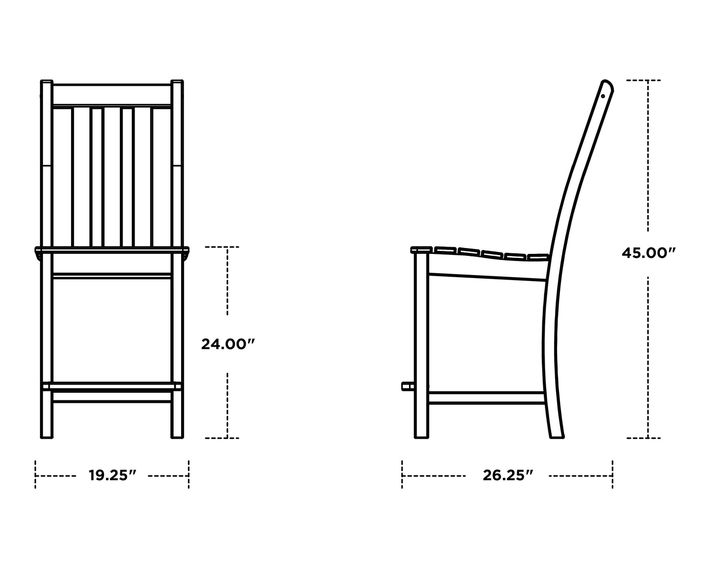 Vineyard Counter Side Chair