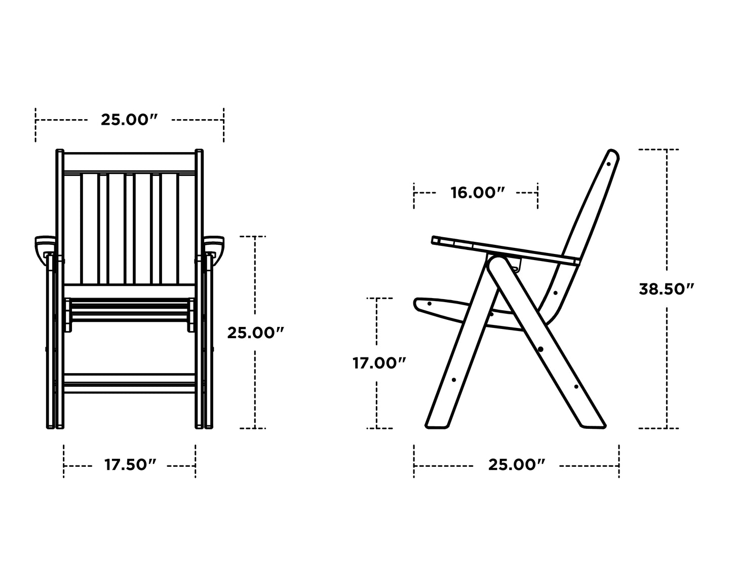 Vineyard Folding Dining Chair